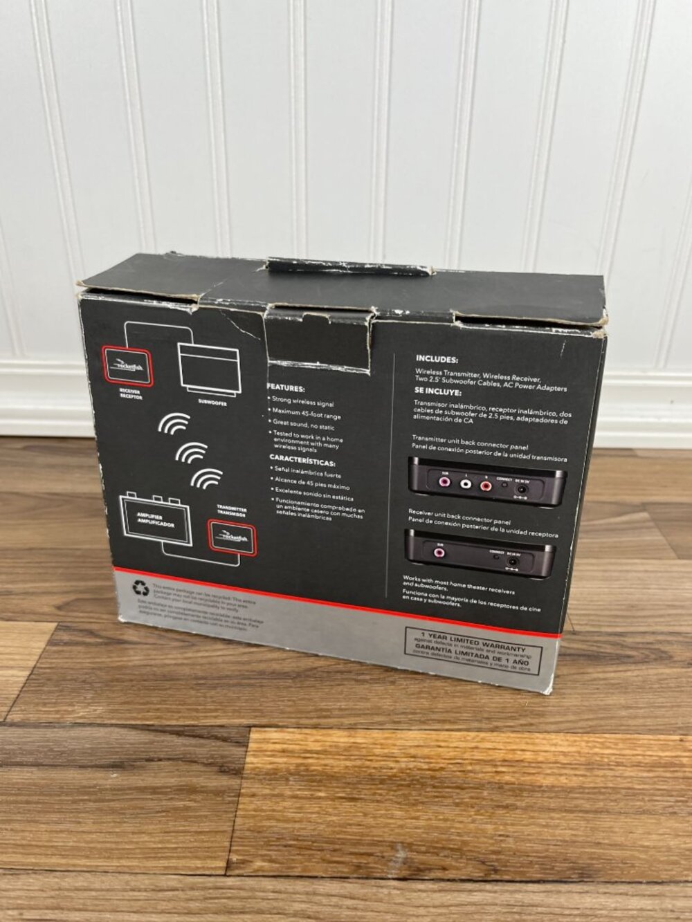 Rocketfish Wireless Subwoofer Sender/Receiver Kit Complete RF-WSW312 W/ Box - Picture 4 of 16